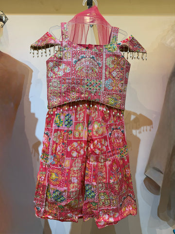 Pink Tassel  work palazzo