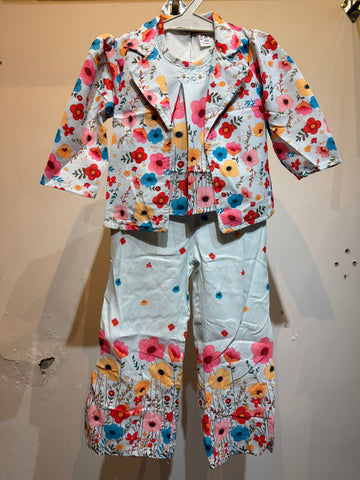 3 piece blue  Garden theme co-ard set