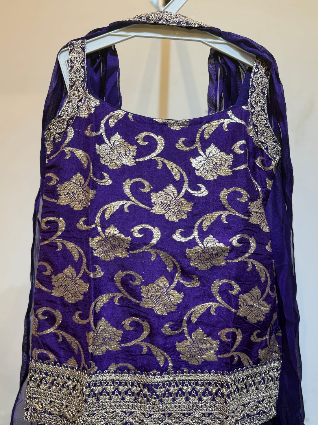 Banarasi Purple Premium shrarara