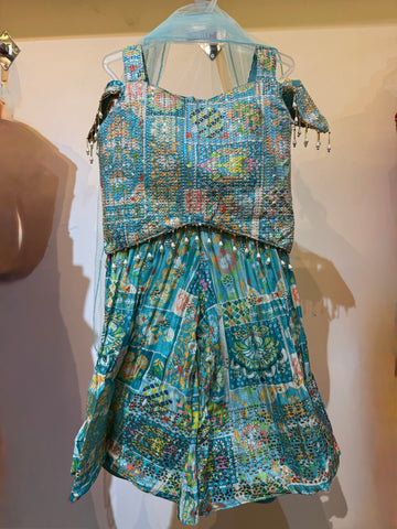 Blue Tassel  work palazzo