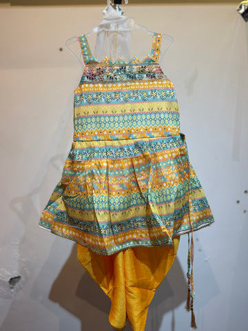 Affordable yellow patiyala set