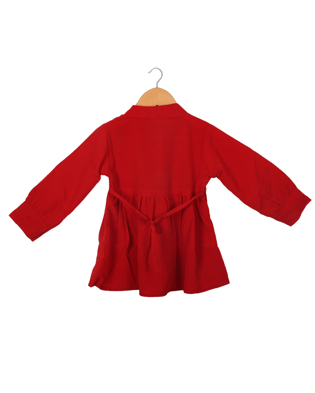 Red Embroidery Top For Kids