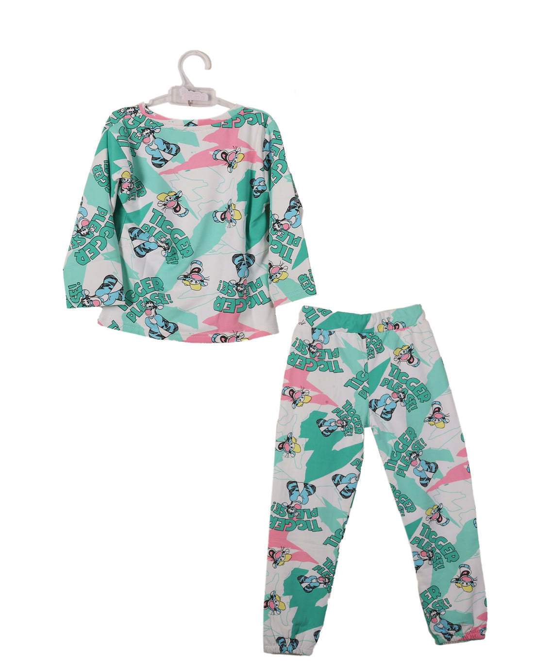 Sea Green Tiger Co ord Set  For Boys