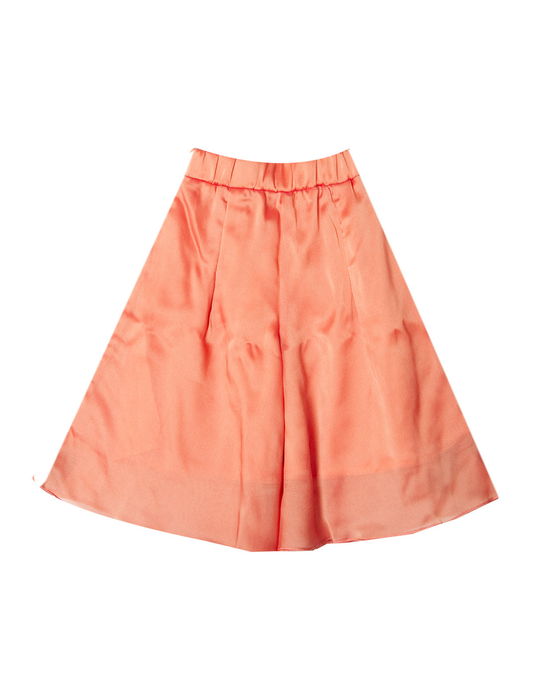 Orange Pleated work Alia palazzo set for girls